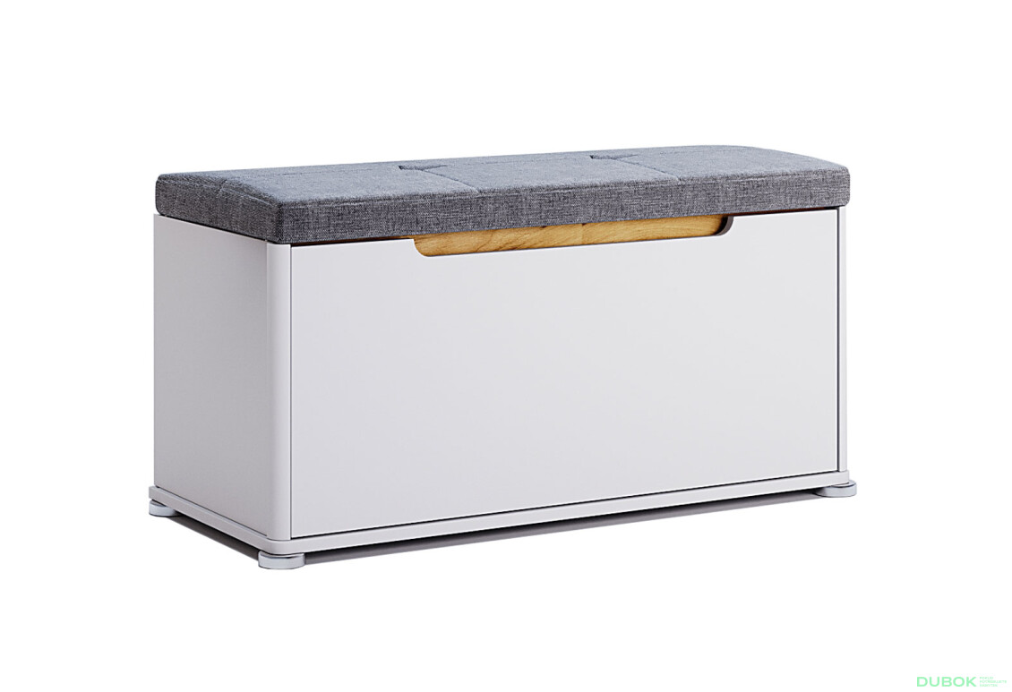 Botník 1D bílý lesk Stella - Fotografie 2 Fotografie 2 - Botník 1D bílý lesk Stella