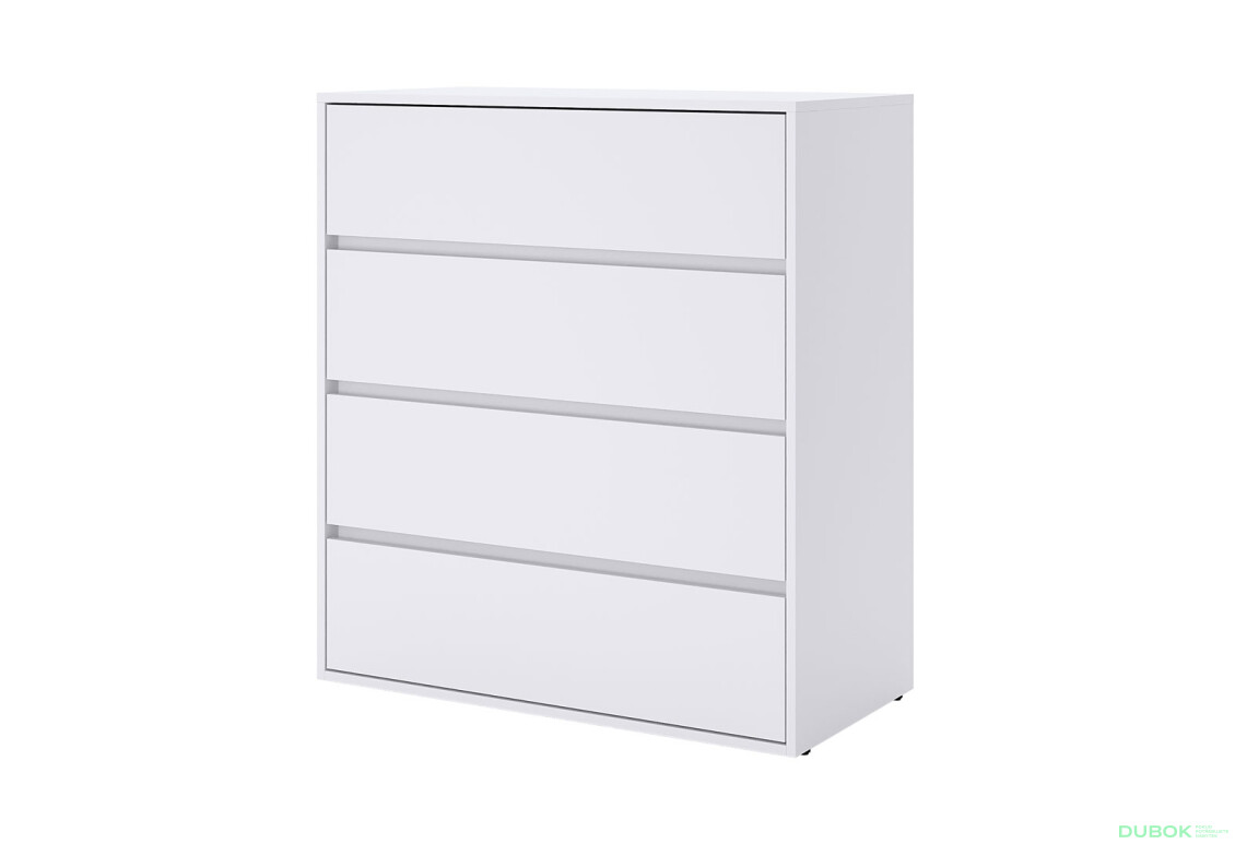Komoda 4šx Super Mat Bílá Tibo - Fotografie 1 Fotografie 1 - Komoda 4šx Super Mat Bílá Tibo