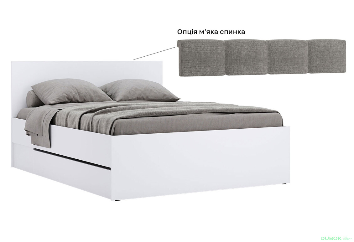 Možnost Měkká část postele 1,6x2,0 s šuplíky bez rámu Tibo - Fotografie 3 Fotografie 3 - Možnost Měkká část postele 1,6x2,0 s šuplíky bez rámu Tibo