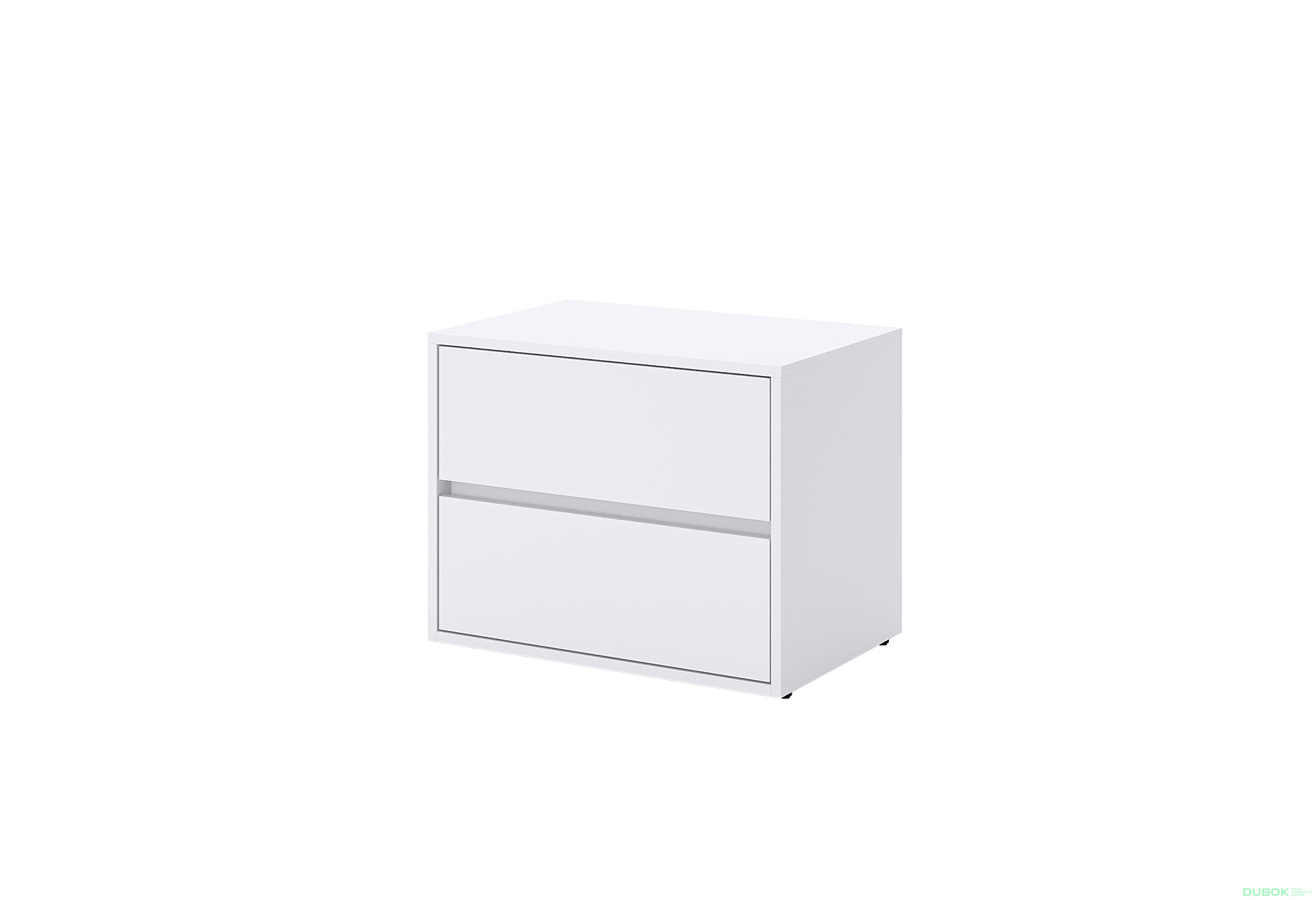 Noční stolek 2šx Super Mat Bílý Tibo - Fotografie 1 Fotografie 1 - Noční stolek 2šx Super Mat Bílý Tibo