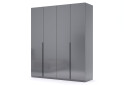 Skříň 4dv bez zrcadel Mat antracit / mat grafit Teo - Fotografie 1 Fotografie 1 - Skříň 4dv bez zrcadel Mat antracit / mat grafit Teo