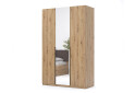 Skříň 3dveřová se zrcadlem, série N, dub artisan Teddy - Fotografie 1 Fotografie 1 - Skříň 3dveřová se zrcadlem, série N, dub artisan Teddy