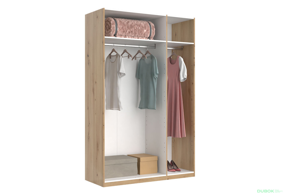 Skříň 3dveřová se zrcadlem, série N, dub artisan Teddy - Fotografie 29 Fotografie 29 - Skříň 3dveřová se zrcadlem, série N, dub artisan Teddy