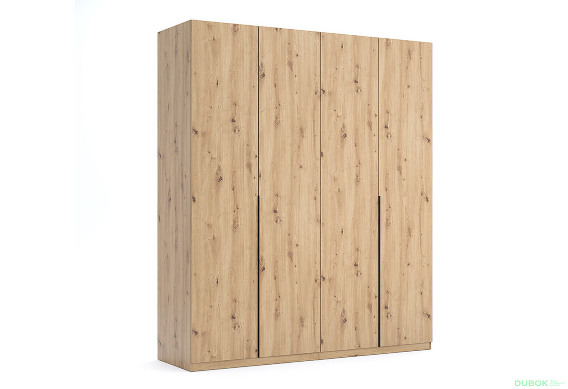 Skříň 4-dveřová bez zrcadel, série N, dub artisan Teddy - Fotografie 31 Fotografie 31 - Skříň 4-dveřová bez zrcadel, série N, dub artisan Teddy
