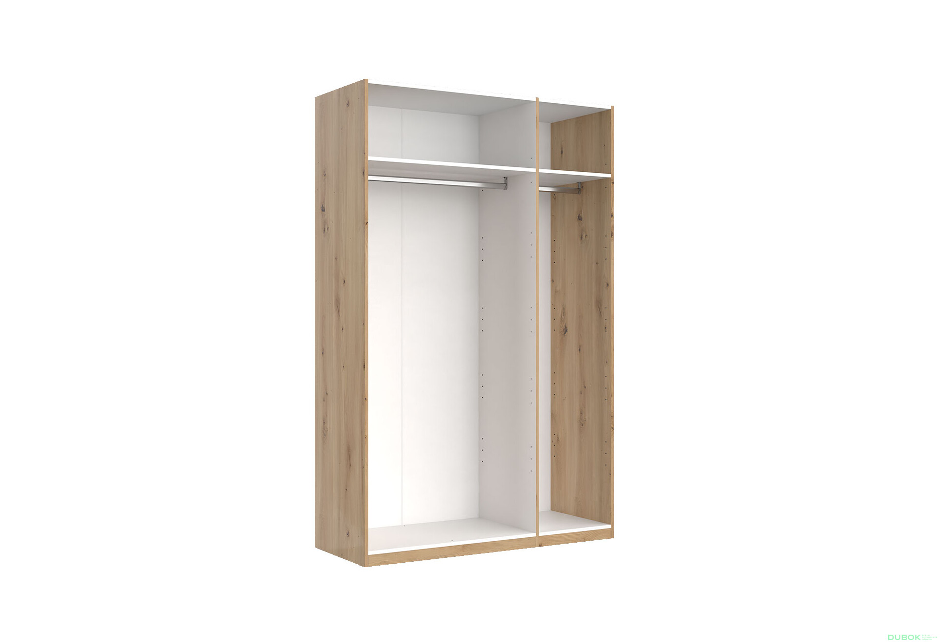 Skříň 3dveřová bez zrcadel, série N, dub artisan Teddy - Fotografie 30 Fotografie 30 - Skříň 3dveřová bez zrcadel, série N, dub artisan Teddy