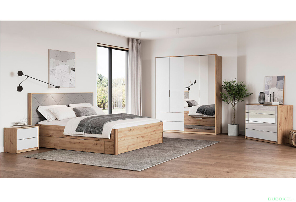 Sada 4D bílý lesk Raymond - Fotografie 1 Fotografie 1 - Sada 4D bílý lesk Raymond