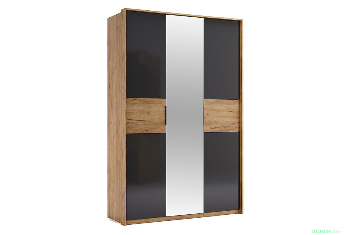 Skříň 3D se zrcadlem, série N dub kraft / Lava Ramona - Fotografie 3 Fotografie 3 - Skříň 3D se zrcadlem, série N dub kraft / Lava Ramona