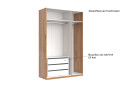 Skříň 3D se zrcadlem, série N dub kraft / Lava Ramona - Fotografie 8 Fotografie 8 - Skříň 3D se zrcadlem, série N dub kraft / Lava Ramona