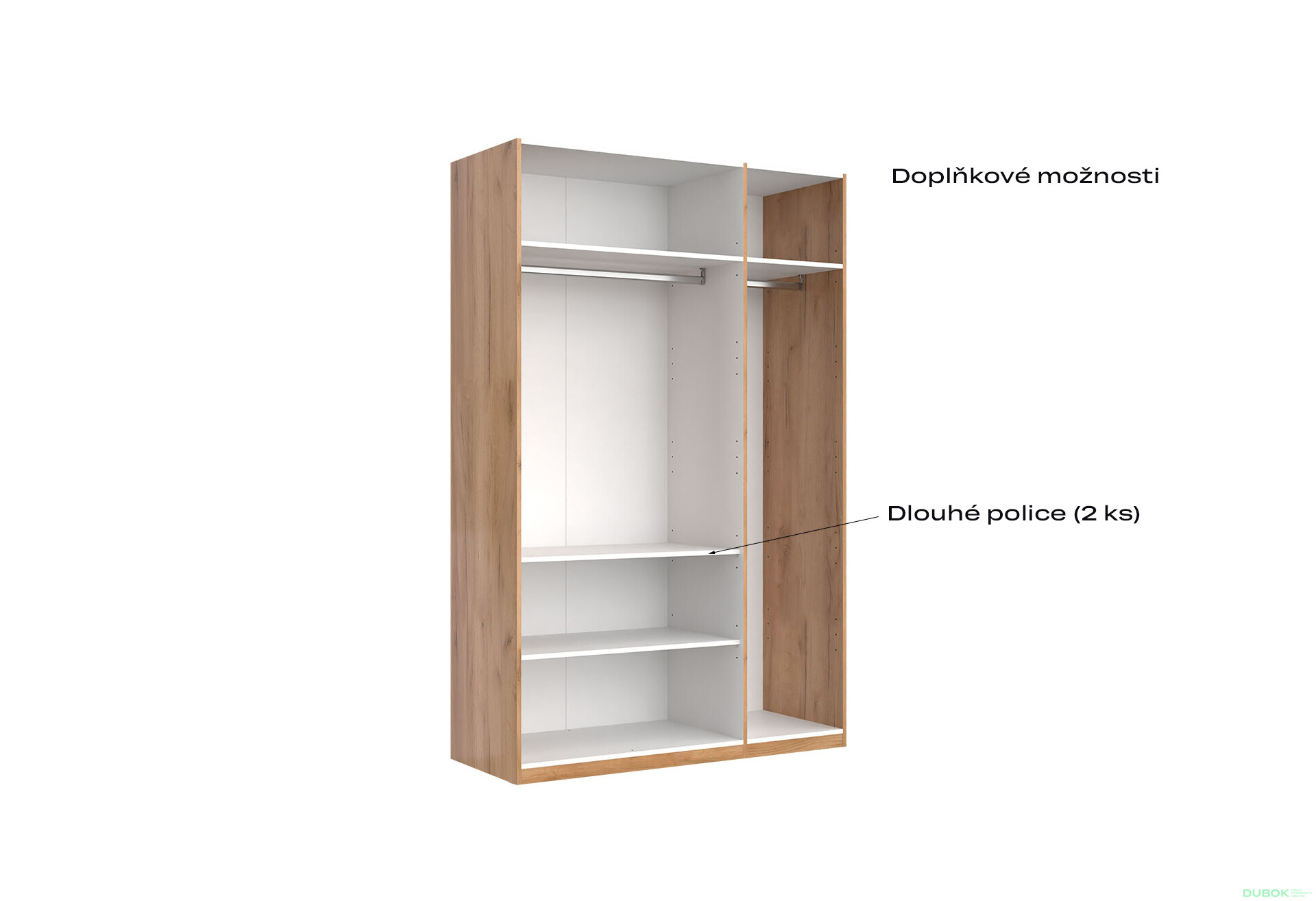 Skříň 3D se zrcadlem, série N dub kraft / Lava Ramona - Fotografie 9 Fotografie 9 - Skříň 3D se zrcadlem, série N dub kraft / Lava Ramona