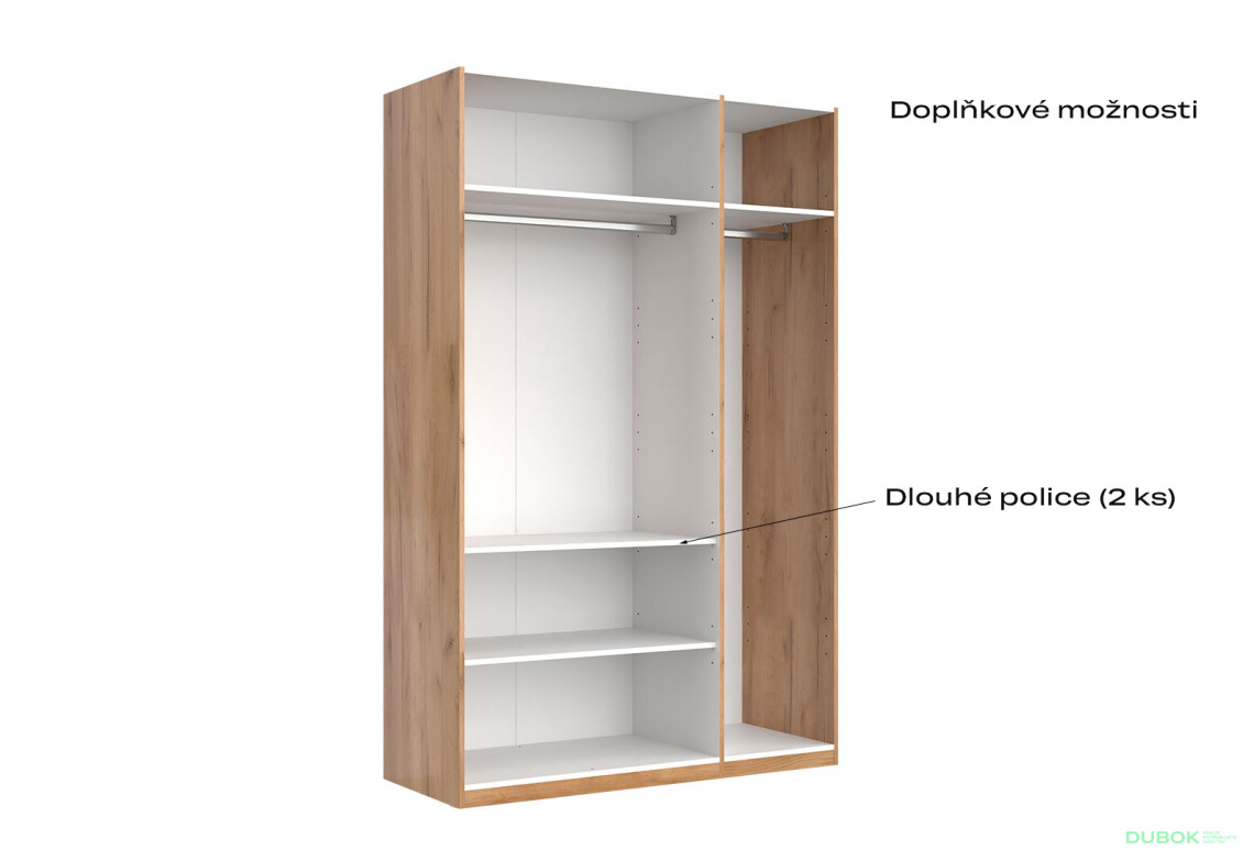 Skříň 3D se zrcadlem, série N dub kraft / Lava Ramona - Fotografie 9 Fotografie 9 - Skříň 3D se zrcadlem, série N dub kraft / Lava Ramona