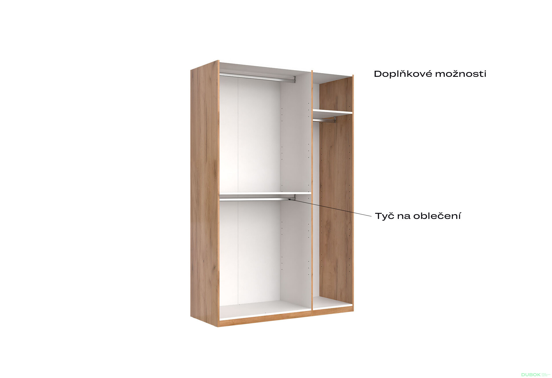 Skříň 3D se zrcadlem, série N dub kraft / Lava Ramona - Fotografie 10 Fotografie 10 - Skříň 3D se zrcadlem, série N dub kraft / Lava Ramona