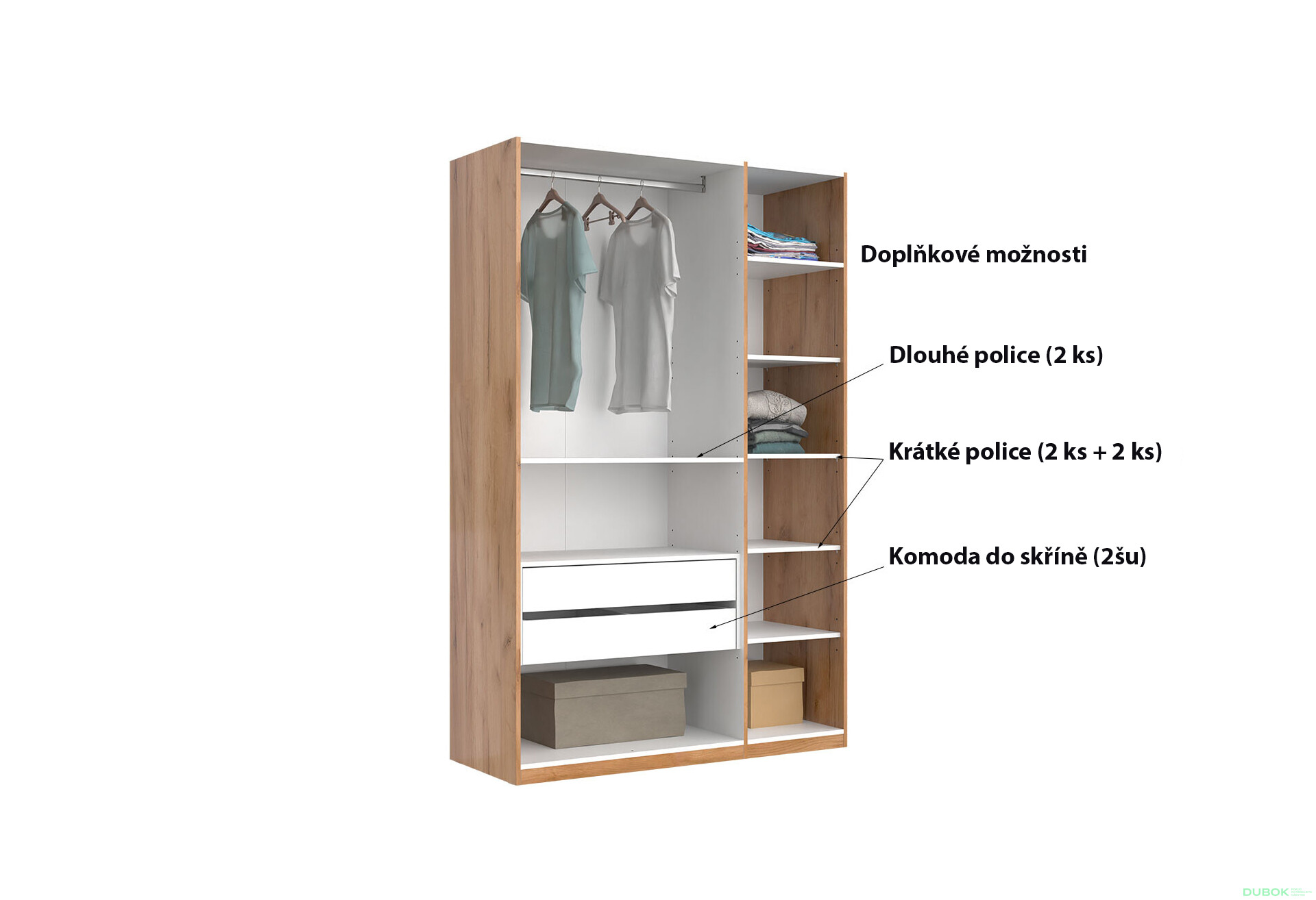 Skříň 3D se zrcadlem, série N dub kraft / Lava Ramona - Fotografie 10 Fotografie 10 - Skříň 3D se zrcadlem, série N dub kraft / Lava Ramona
