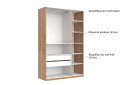 Skříň 3D bez zrcadla, série N dub kraft / Lava Ramona - Fotografie 6 Fotografie 6 - Skříň 3D bez zrcadla, série N dub kraft / Lava Ramona
