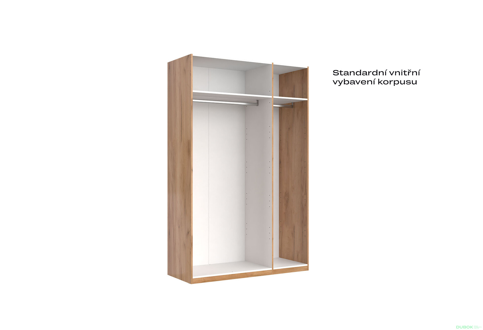 Skříň 3D bez zrcadla, série N dub kraft / Lava Ramona - Fotografie 3 Fotografie 3 - Skříň 3D bez zrcadla, série N dub kraft / Lava Ramona