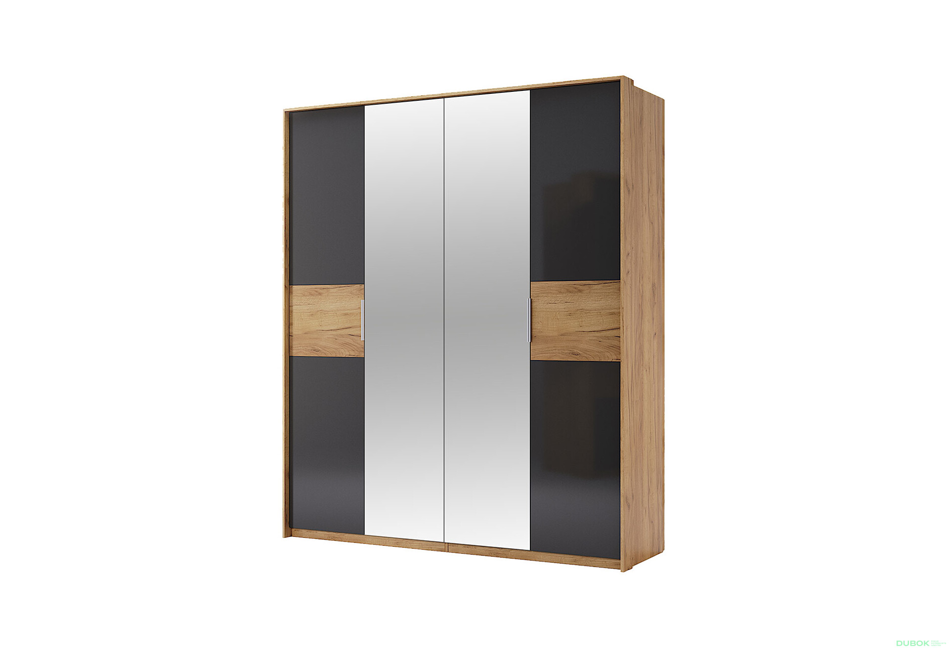 Skříň 4D se zrcadly, série N dub kraft / Lava Ramona - Fotografie 1 Fotografie 1 - Skříň 4D se zrcadly, série N dub kraft / Lava Ramona
