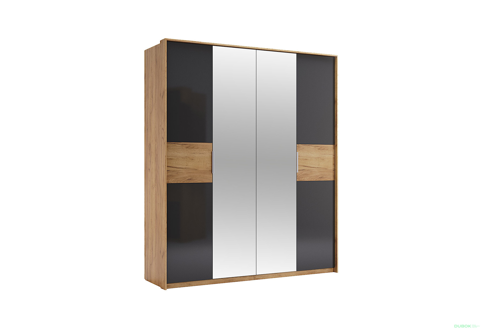Skříň 4D se zrcadly, série N dub kraft / Lava Ramona - Fotografie 2 Fotografie 2 - Skříň 4D se zrcadly, série N dub kraft / Lava Ramona