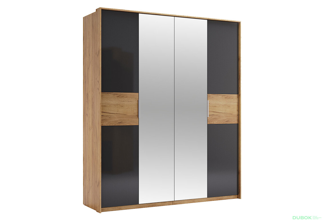 Skříň 4D se zrcadly, série N dub kraft / Lava Ramona - Fotografie 2 Fotografie 2 - Skříň 4D se zrcadly, série N dub kraft / Lava Ramona