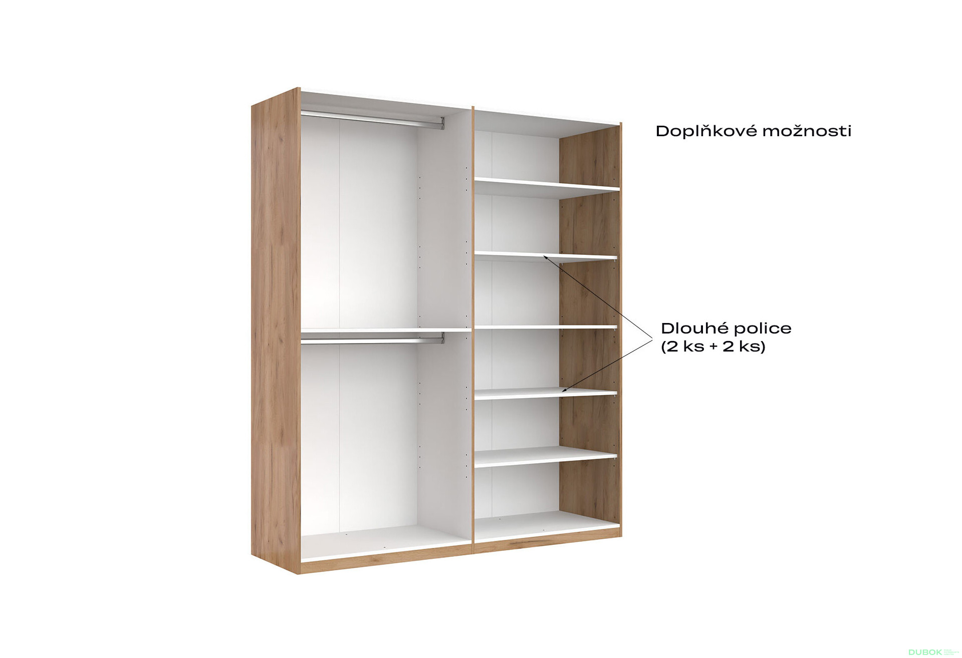 Skříň 4D se zrcadly, série N dub kraft / Lava Ramona - Fotografie 8 Fotografie 8 - Skříň 4D se zrcadly, série N dub kraft / Lava Ramona