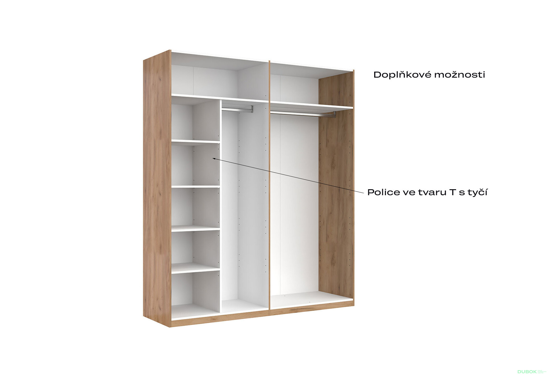 Skříň 4D se zrcadly, série N dub kraft / Lava Ramona - Fotografie 10 Fotografie 10 - Skříň 4D se zrcadly, série N dub kraft / Lava Ramona