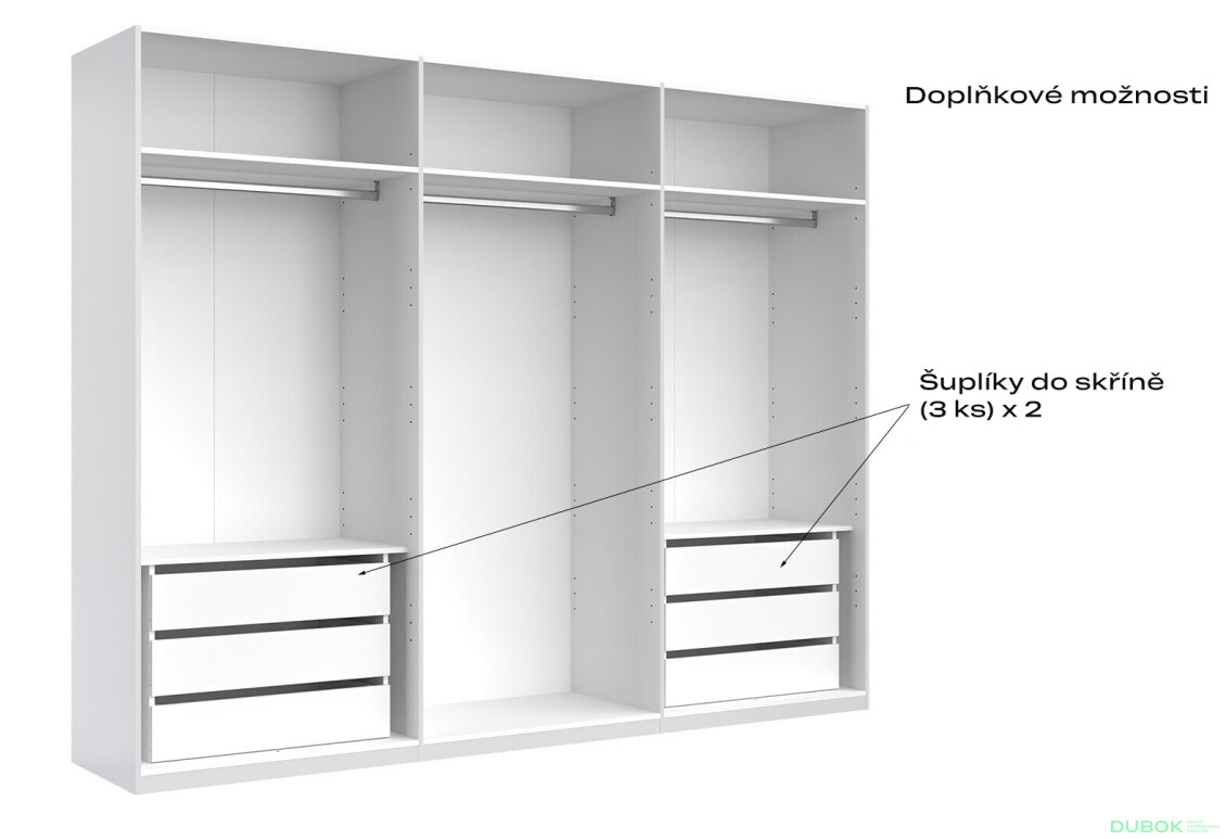 Skříň 6D se zrcadly, série N dub kraft / Lava Ramona - Fotografie 9 Fotografie 9 - Skříň 6D se zrcadly, série N dub kraft / Lava Ramona