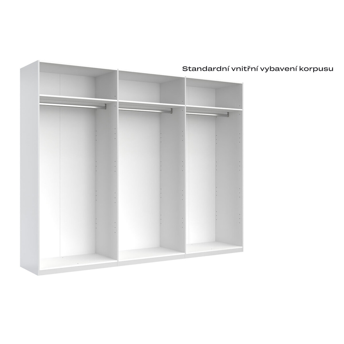 

Skříň 6D se zrcadly, série N dub kraft / Lava Ramona