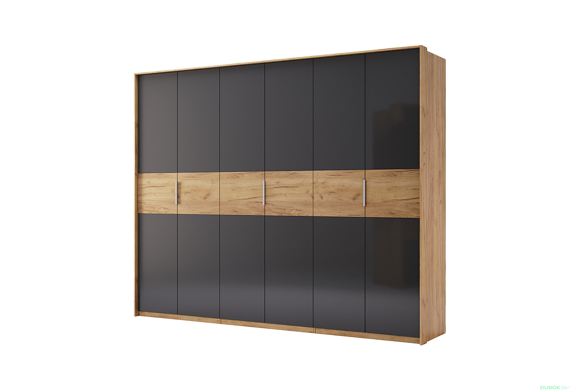 Skříň 6D bez zrcadel, série N dub kraft / Lava Ramona - Fotografie 1 Fotografie 1 - Skříň 6D bez zrcadel, série N dub kraft / Lava Ramona