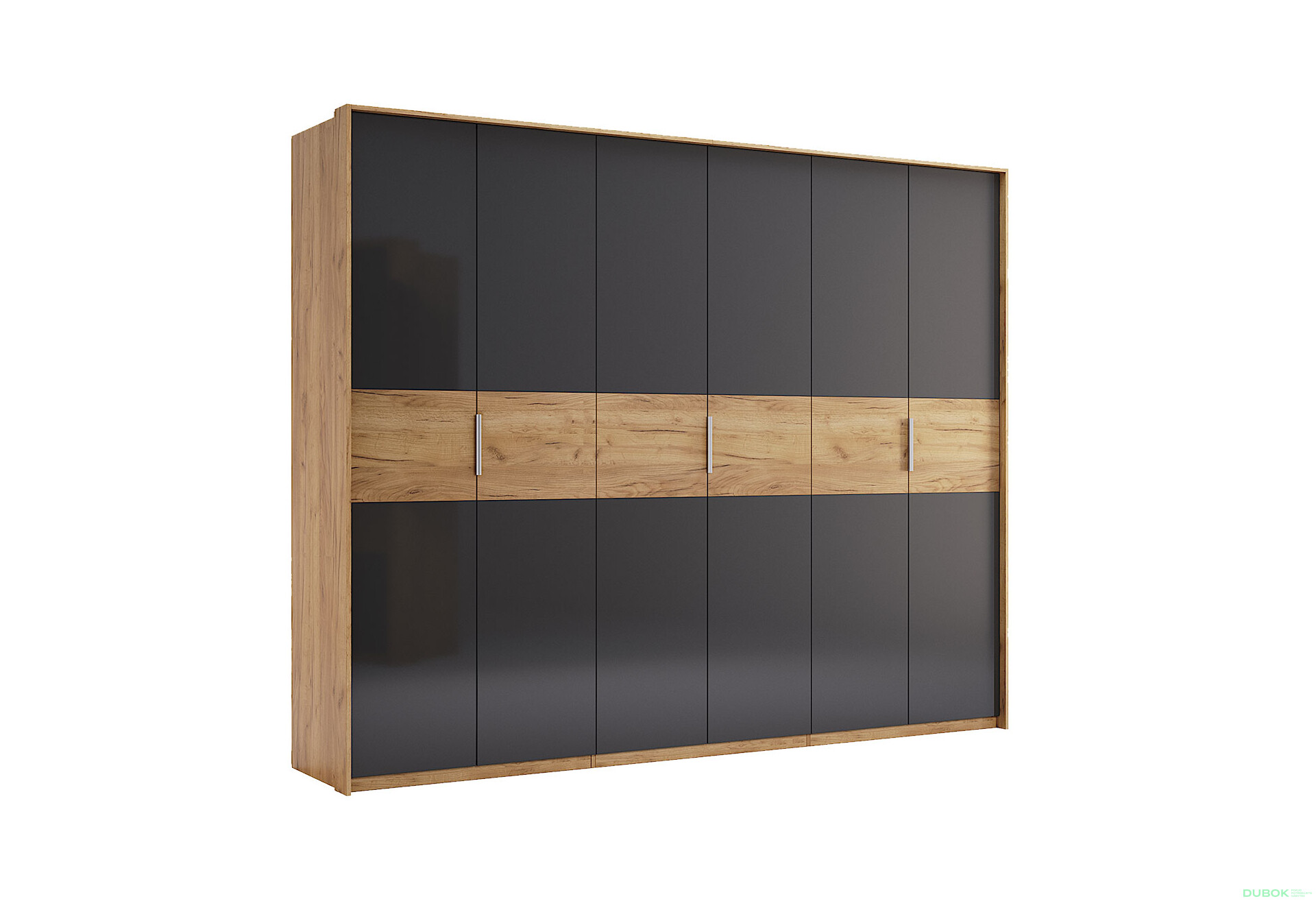 Skříň 6D bez zrcadel, série N dub kraft / Lava Ramona - Fotografie 4 Fotografie 4 - Skříň 6D bez zrcadel, série N dub kraft / Lava Ramona