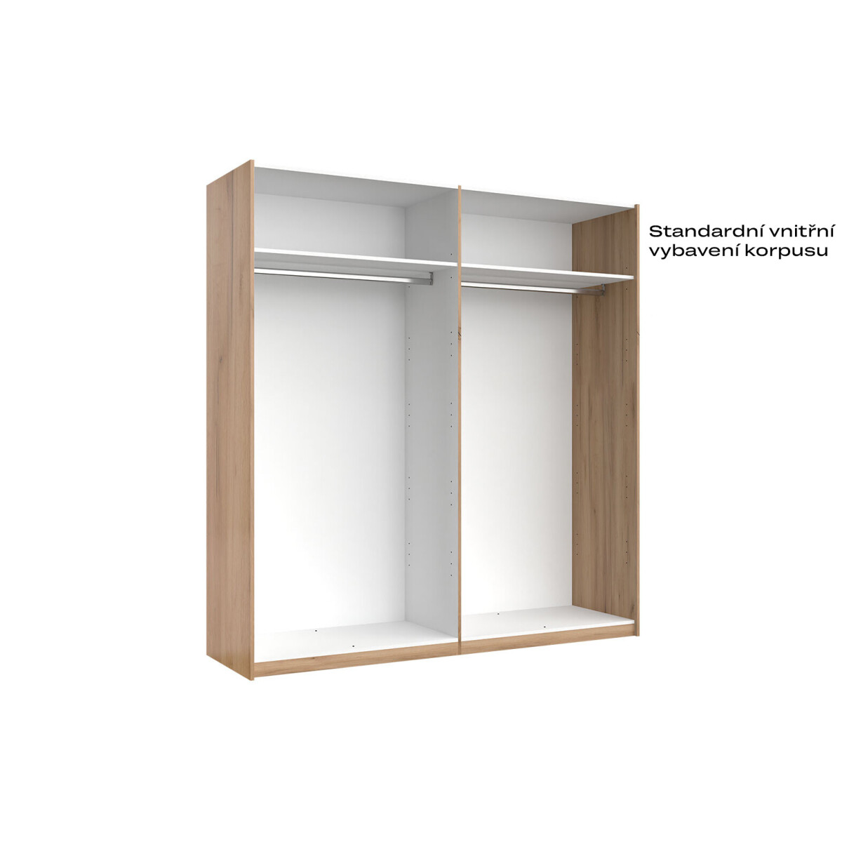 

Skříň s posuvnými dveřmi 2.0x2.1 Mat Láva/Dub Kraft, série N Ramona
