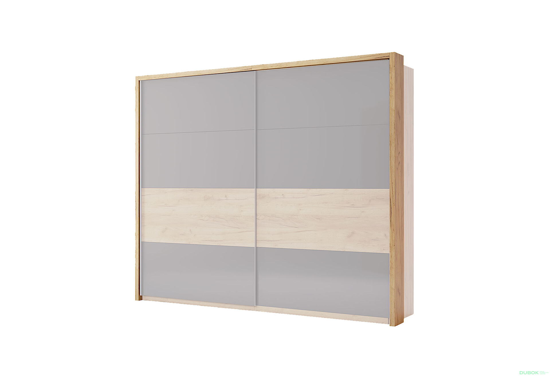 Možnost Garnýž (bez osvětlení) Skříně s posuvnými dveřmi 2.5x2.1 dub kraft - Fotografie 1 Fotografie 1 - Možnost Garnýž (bez osvětlení) Skříně s posuvnými dveřmi 2.5x2.1 dub kraft