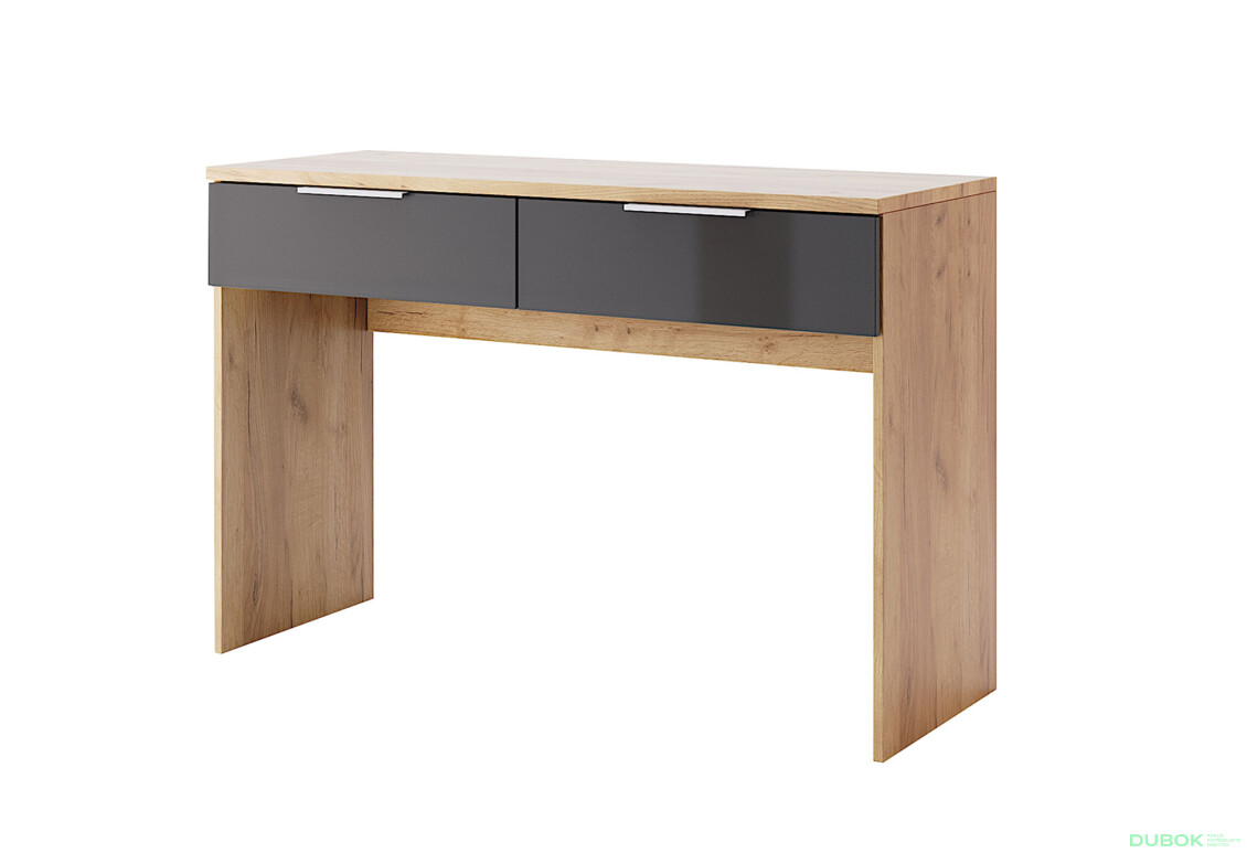 Toaletní stolek 2 šuplíky dub kraft / Lava Ramona - Fotografie 1 Fotografie 1 - Toaletní stolek 2 šuplíky dub kraft / Lava Ramona