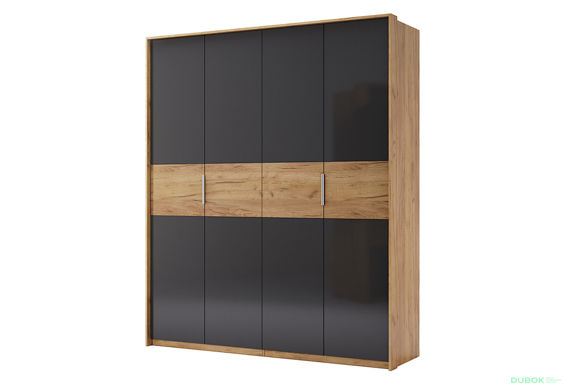 Skříň 4D bez zrcadel, série N dub kraft / Lava Ramona - Fotografie 1 Fotografie 1 - Skříň 4D bez zrcadel, série N dub kraft / Lava Ramona