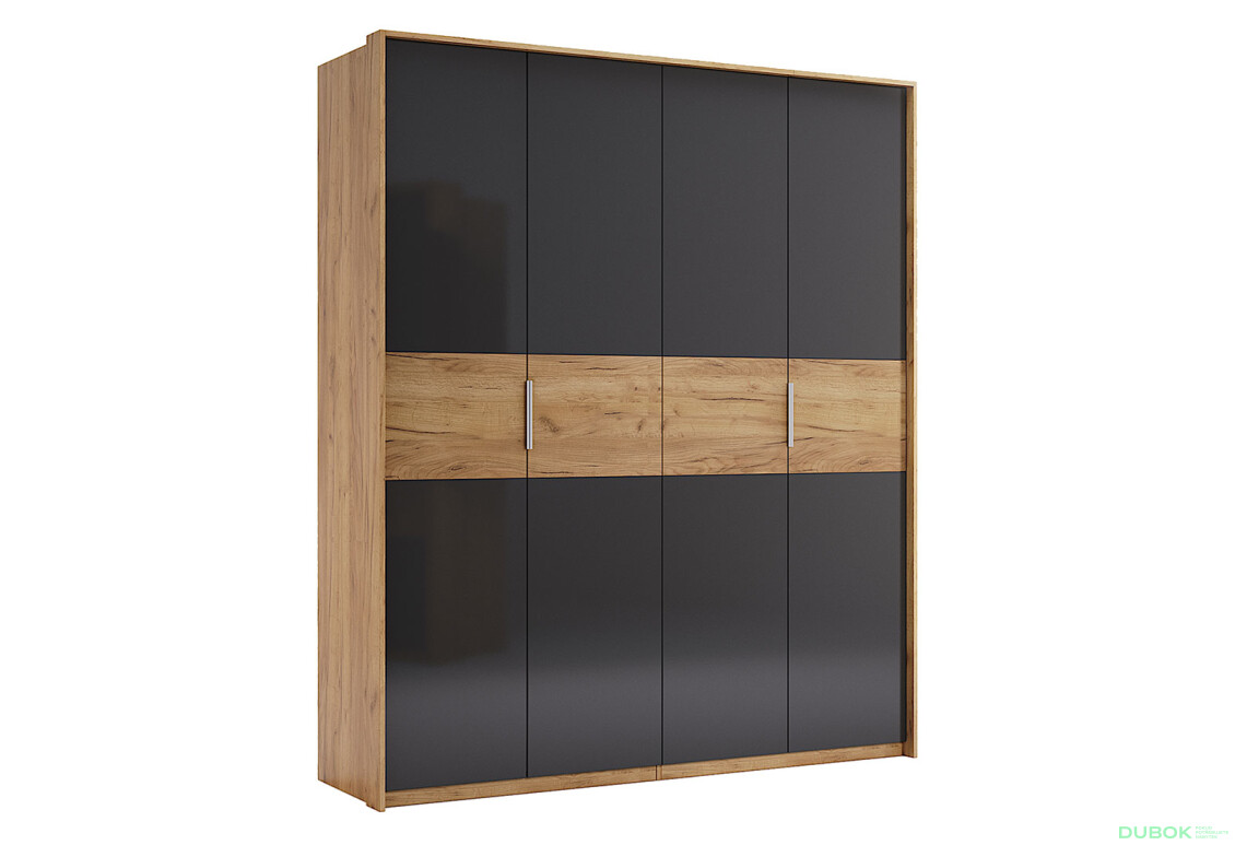 Skříň 4D bez zrcadel, série N dub kraft / Lava Ramona - Fotografie 2 Fotografie 2 - Skříň 4D bez zrcadel, série N dub kraft / Lava Ramona