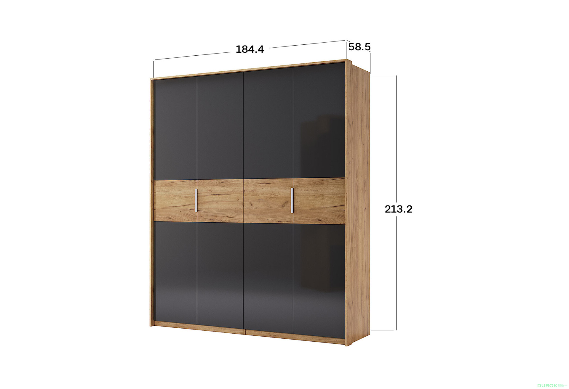 Skříň 4D bez zrcadel, série N dub kraft / Lava Ramona - Fotografie 3 Fotografie 3 - Skříň 4D bez zrcadel, série N dub kraft / Lava Ramona