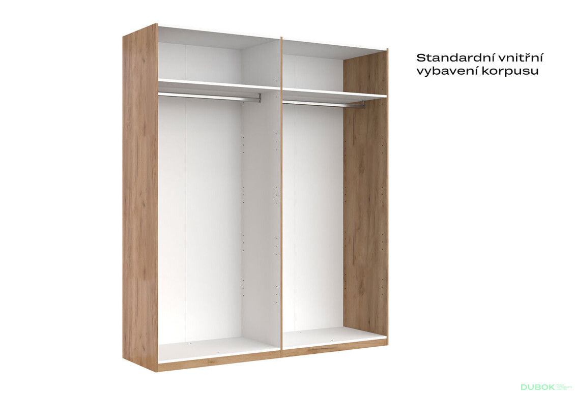 Skříň 4D bez zrcadel, série N dub kraft / Lava Ramona - Fotografie 4 Fotografie 4 - Skříň 4D bez zrcadel, série N dub kraft / Lava Ramona