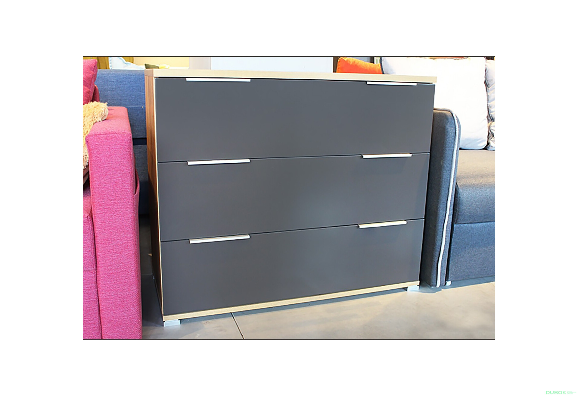 Komoda 3šu dub kraft / Lava Ramona - Fotografie 3 Fotografie 3 - Komoda 3šu dub kraft / Lava Ramona