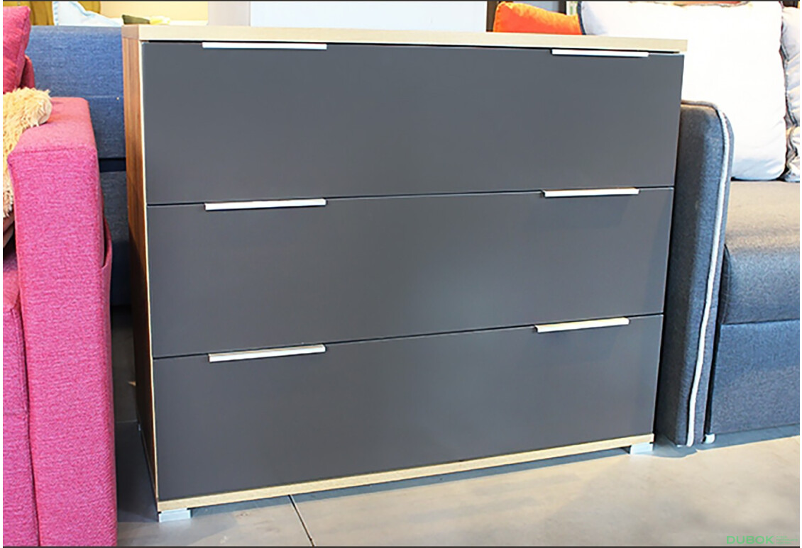 Komoda 3šu dub kraft / Lava Ramona - Fotografie 3 Fotografie 3 - Komoda 3šu dub kraft / Lava Ramona