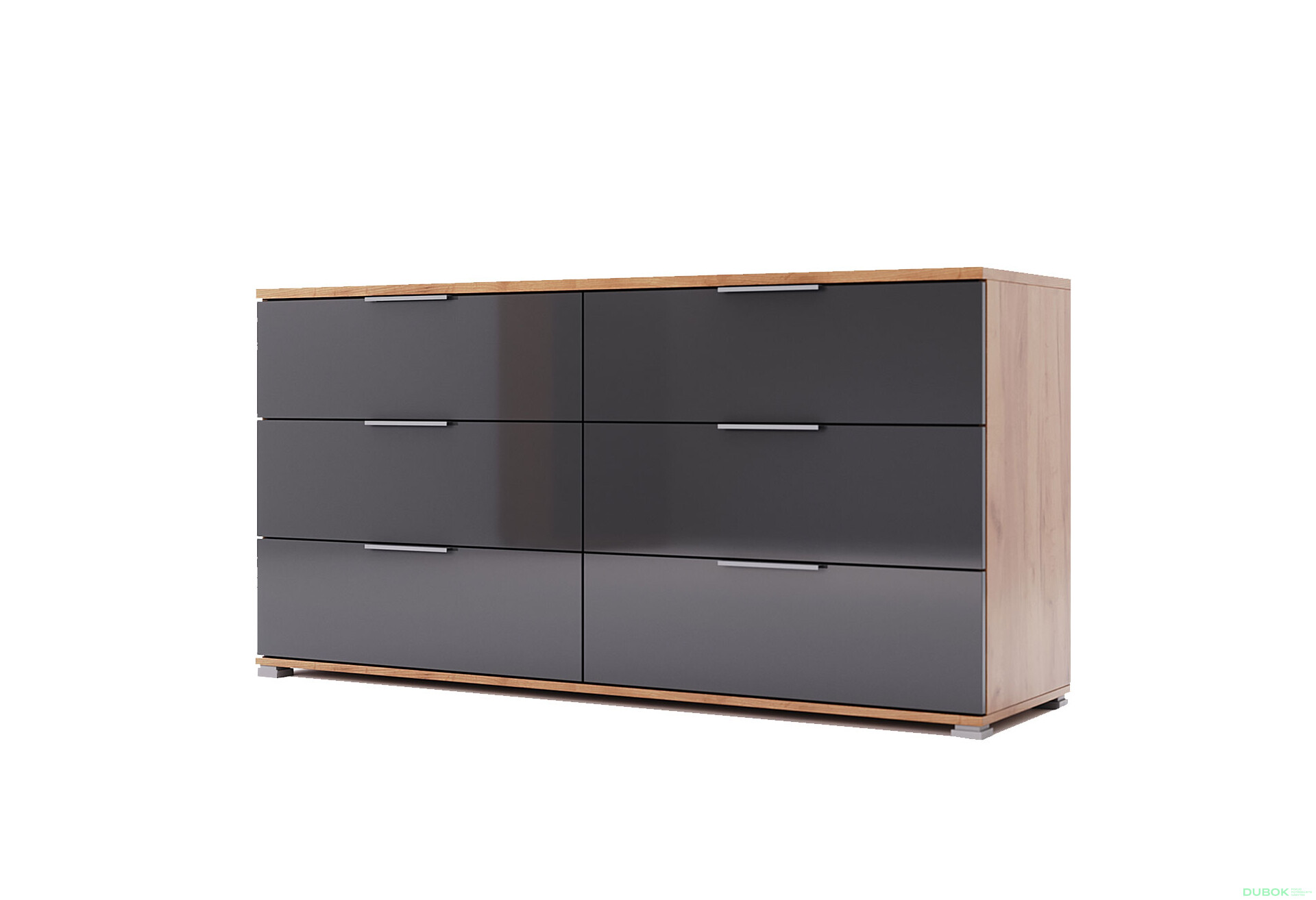 Komoda 6Š dub kraft / Lava Ramona - Fotografie 1 Fotografie 1 - Komoda 6Š dub kraft / Lava Ramona