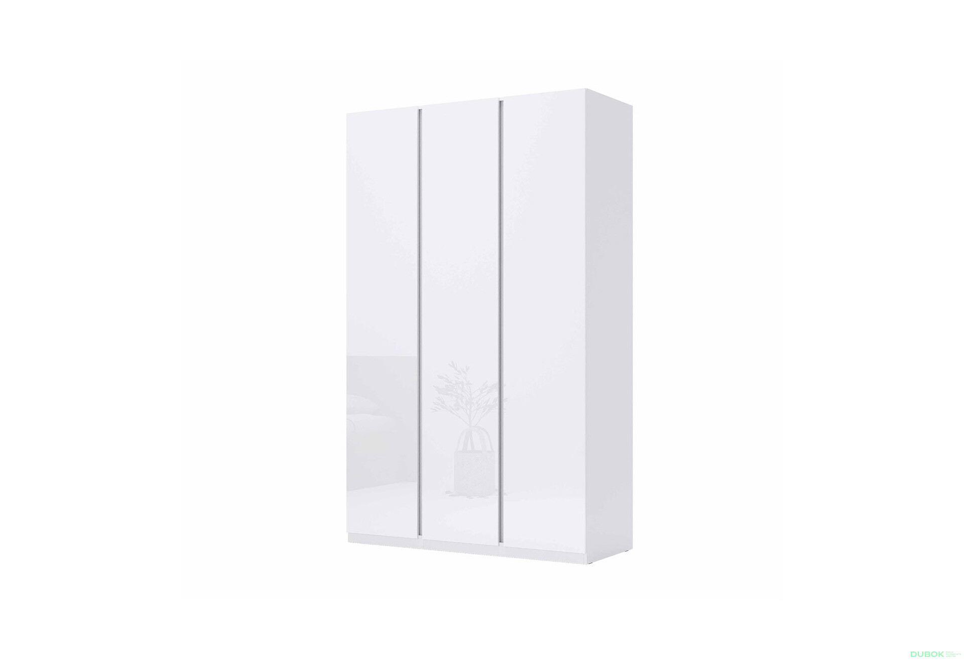 Skříň 3dv Bez zrcadel Lesklá Bílá Mija - Fotografie 1 Fotografie 1 - Skříň 3dv Bez zrcadel Lesklá Bílá Mija