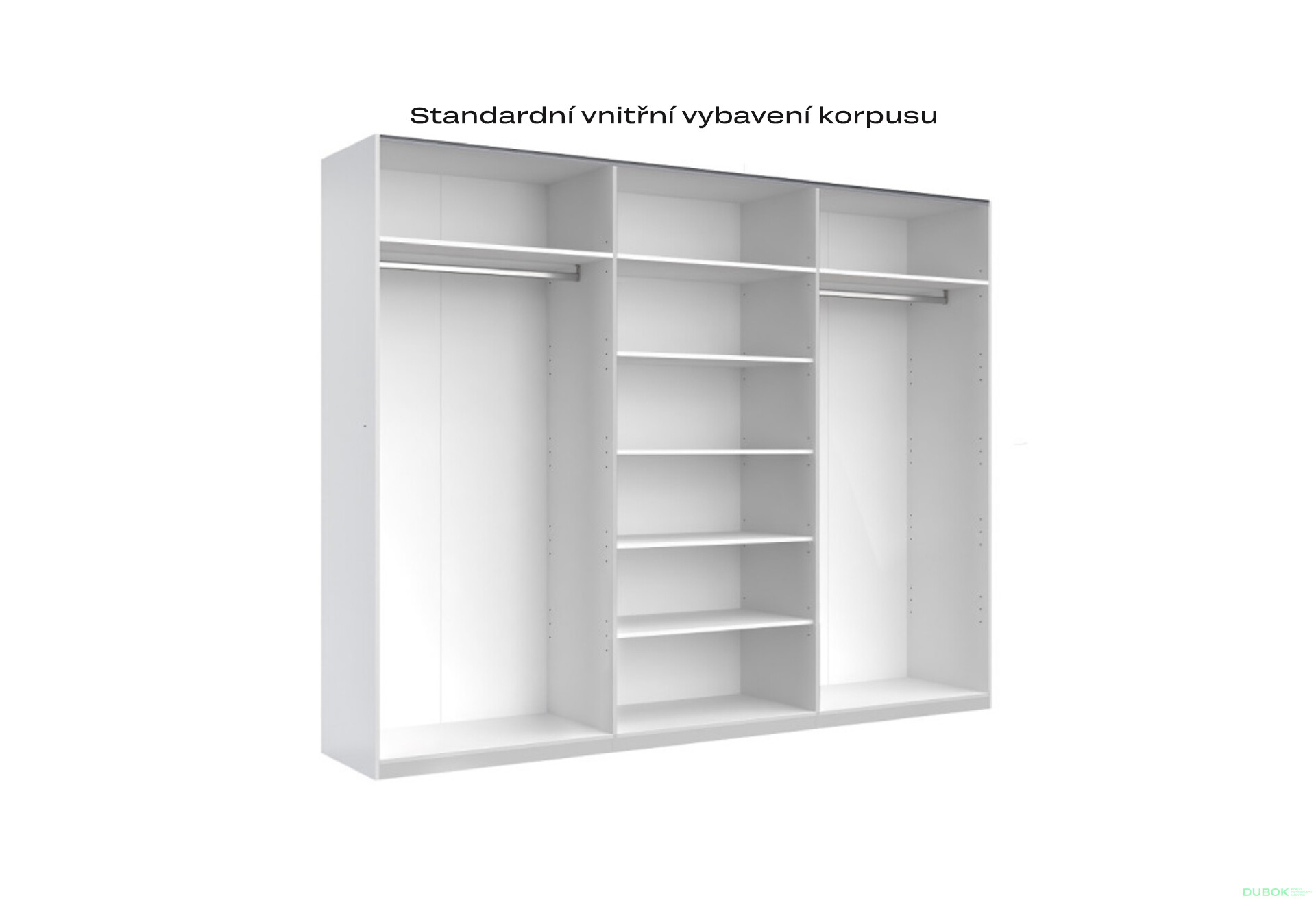 Fotografie 4 - Skříň s posuvnými dveřmi 2,5x2,1 m lesklá šedá / zrcadlo Megy