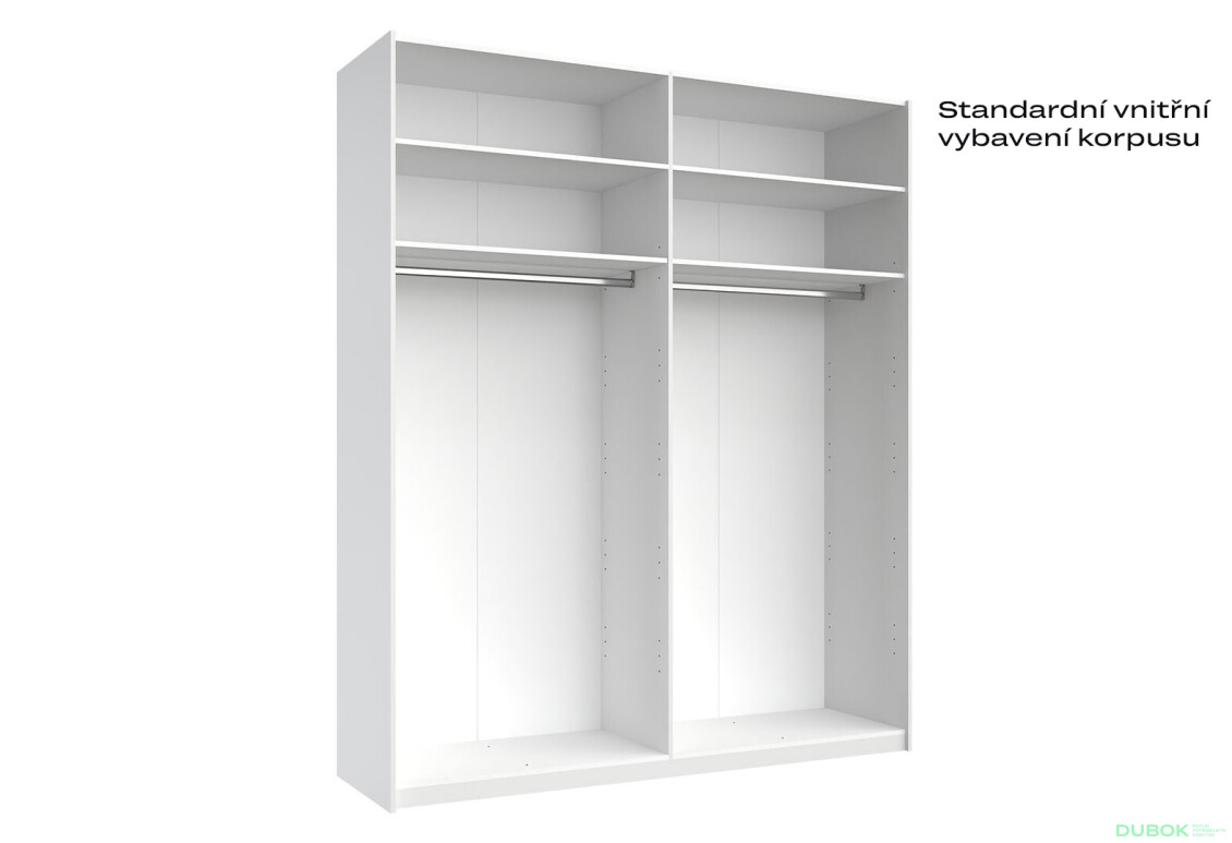 Skříň s posuvnými dveřmi 2.0x2.4 m, šedý lesk / zrcadlo Megy - Fotografie 3 Fotografie 3 - Skříň s posuvnými dveřmi 2.0x2.4 m, šedý lesk / zrcadlo Megy