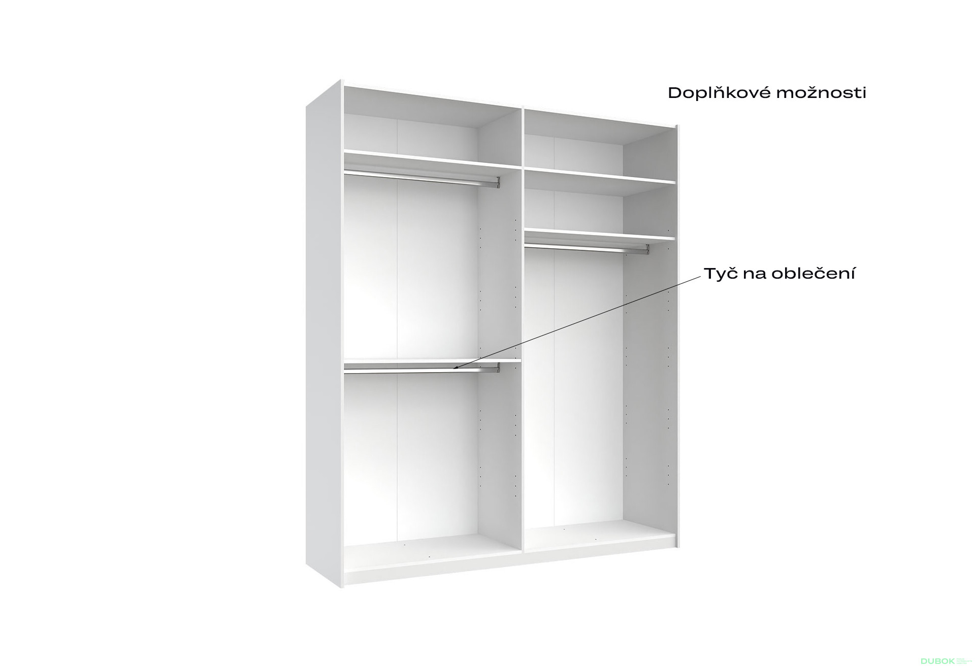 Skříň s posuvnými dveřmi 2.0x2.4 m, šedý lesk / zrcadlo Megy - Fotografie 9 Fotografie 9 - Skříň s posuvnými dveřmi 2.0x2.4 m, šedý lesk / zrcadlo Megy