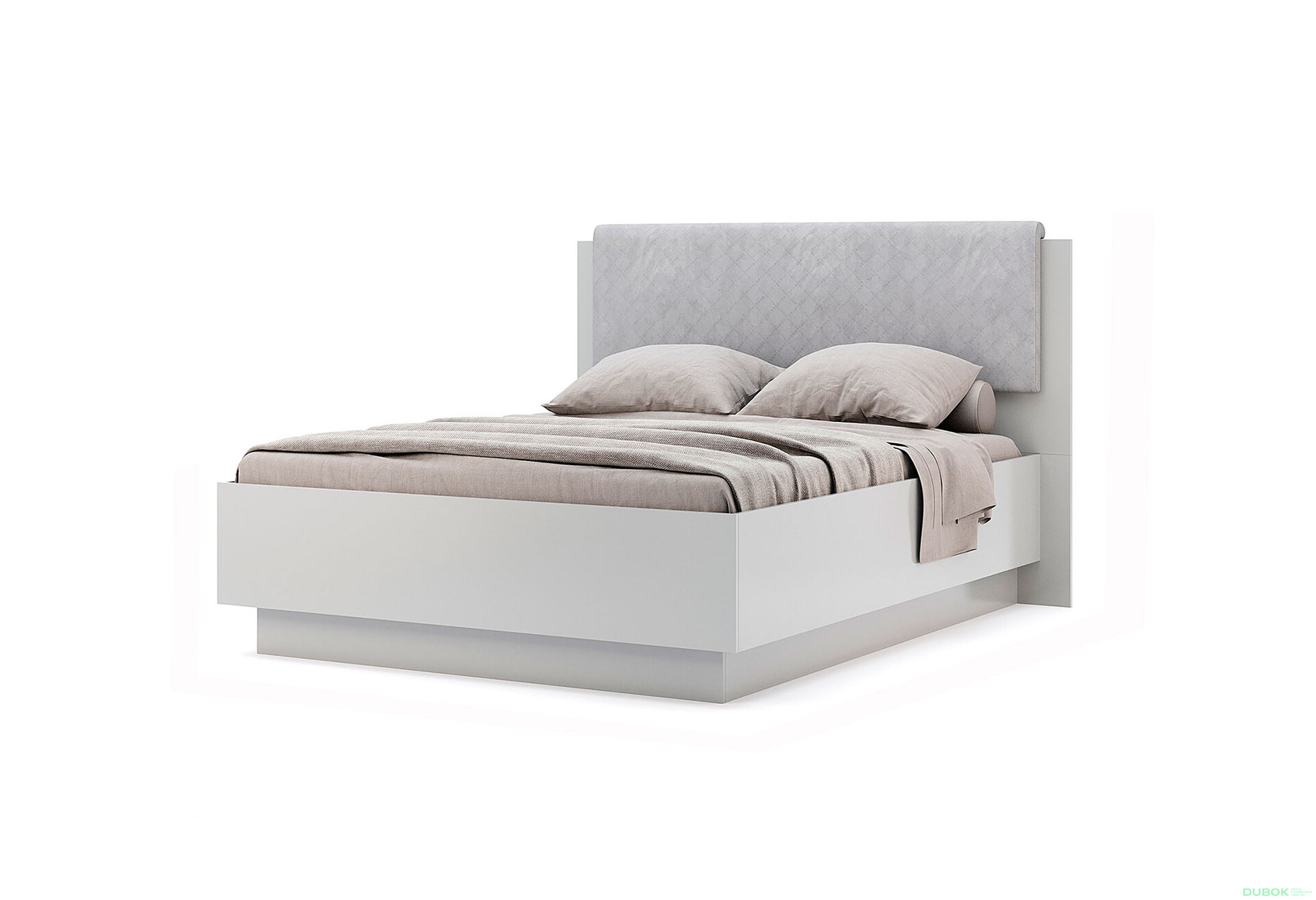 Postel 1,6 m výsuvná s rámem šedý lesk Megy - Fotografie 1 Fotografie 1 - Postel 1,6 m výsuvná s rámem šedý lesk Megy