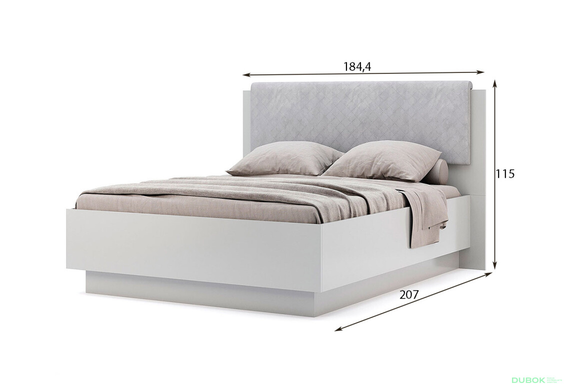 Postel 1,6 m výsuvná s rámem šedý lesk Megy - Fotografie 4 Fotografie 4 - Postel 1,6 m výsuvná s rámem šedý lesk Megy