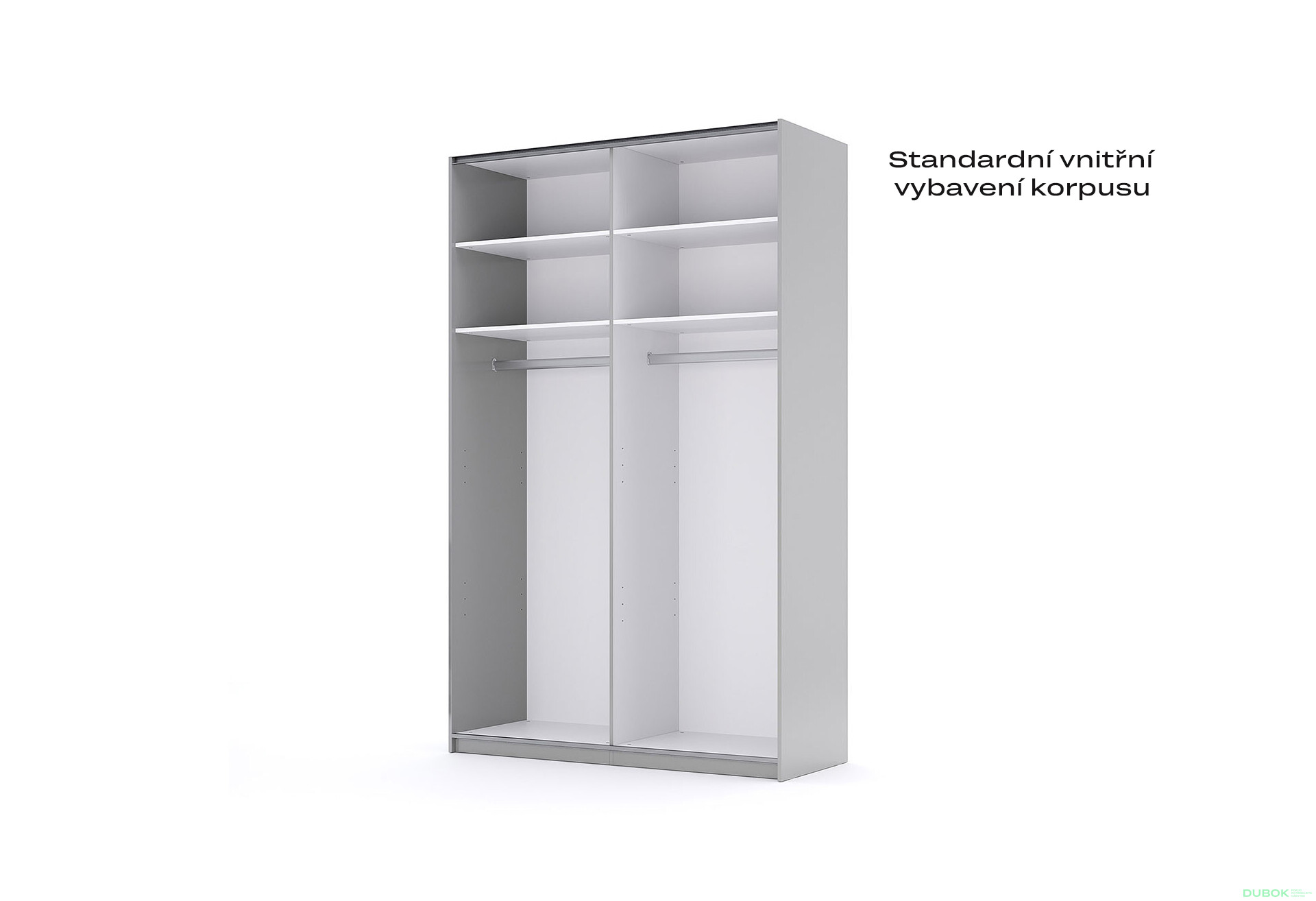 Fotografie 4 - Skříň s posuvnými dveřmi 1,5x2,4 m lesklá / zrcadlo Megy
