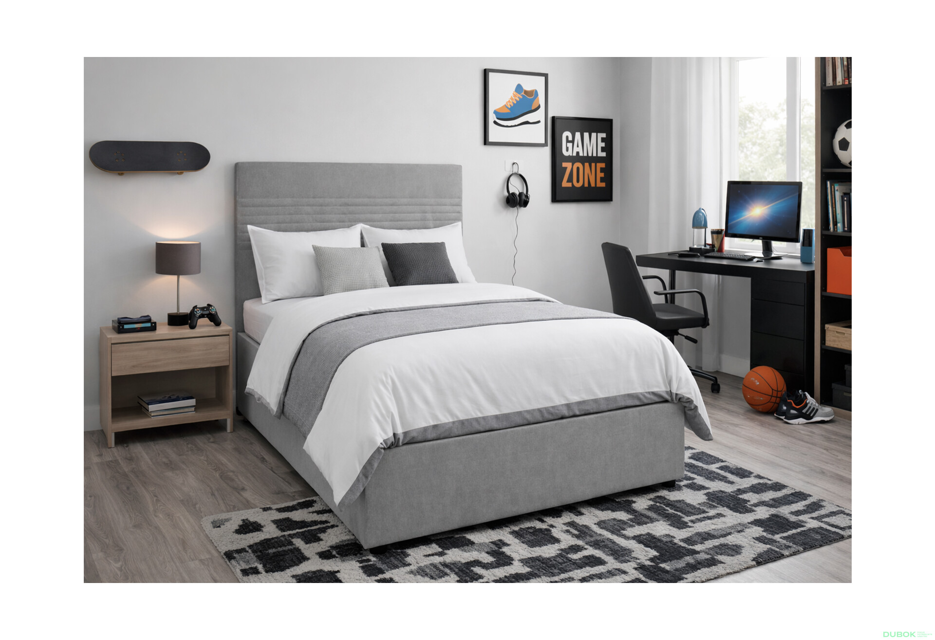 Fotografie 2 - Postel Fro Line 120x200 Mono 246, šedá