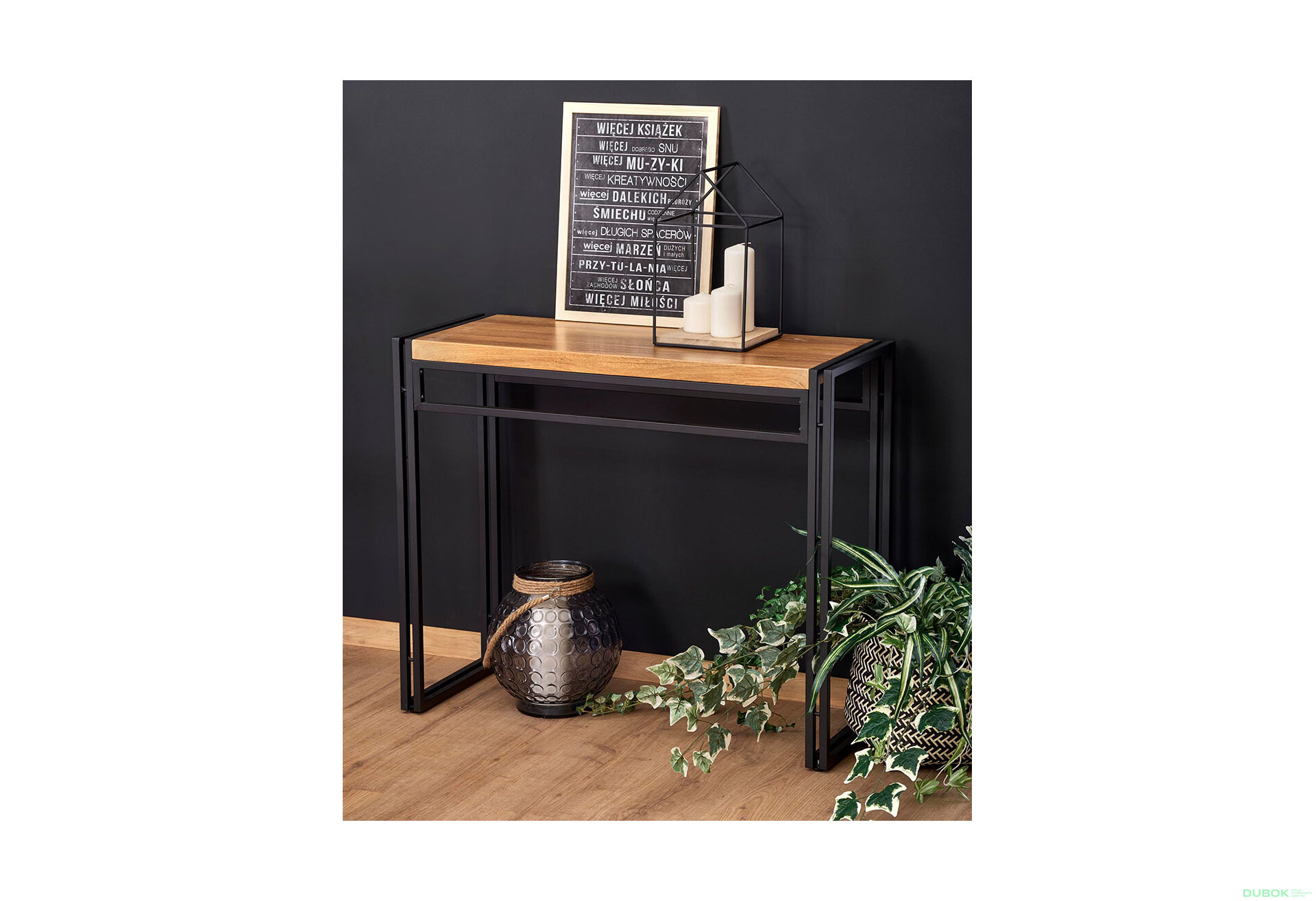 Fotografie 2 - Toaletní stolek Bolivar KN1 zlatý dub / černý