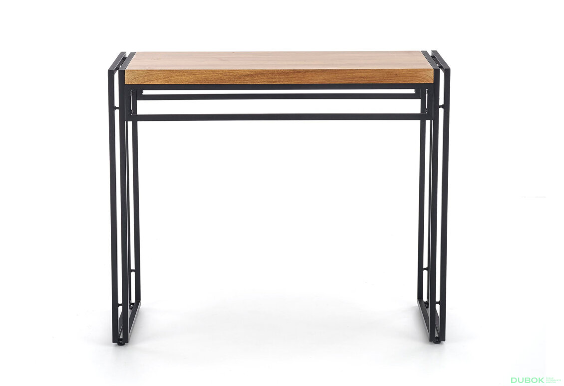 Fotografie 4 - Toaletní stolek Bolivar KN1 zlatý dub / černý