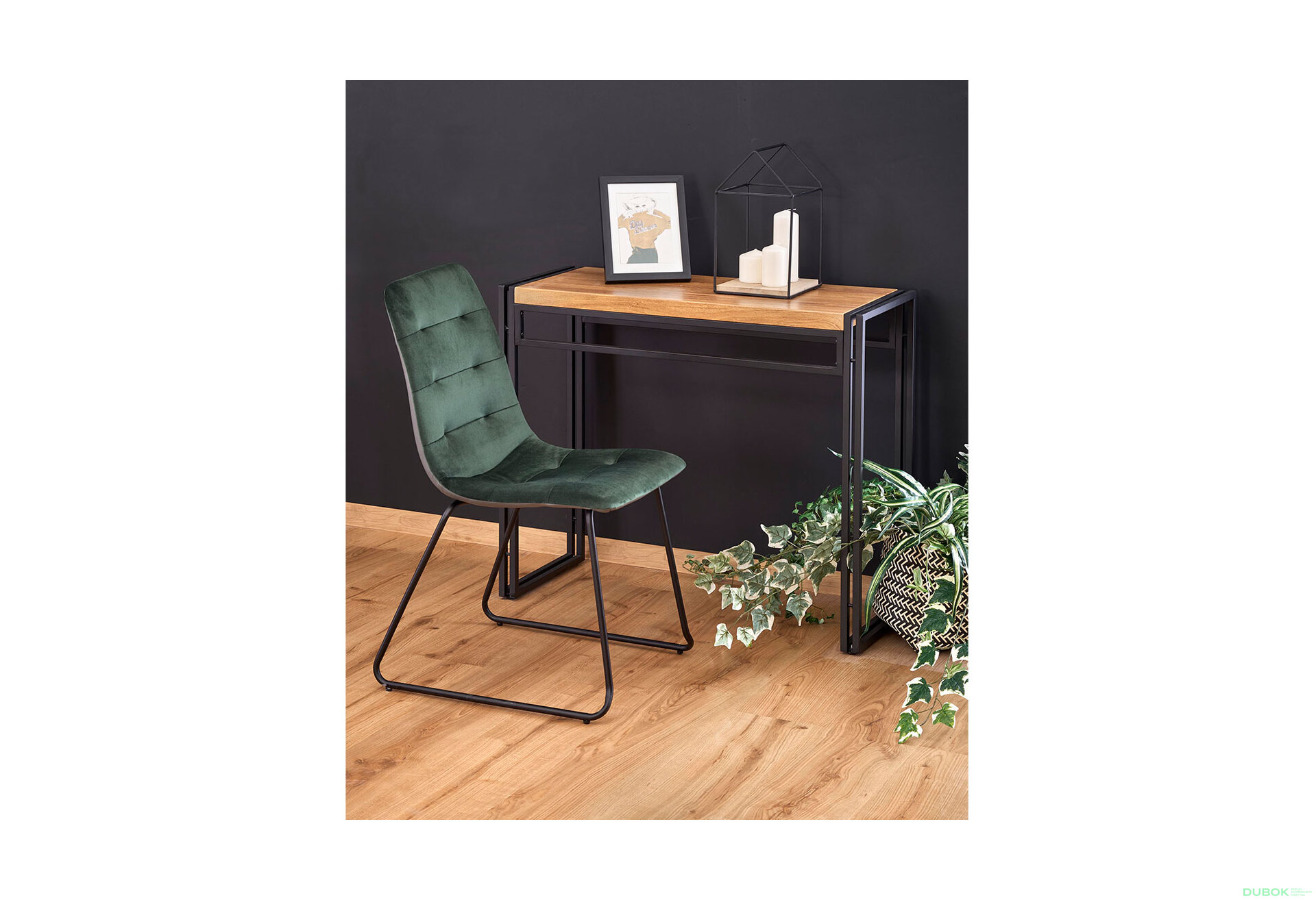 Fotografie 3 - Toaletní stolek Bolivar KN1 zlatý dub / černý