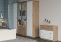 Fotografie 3 - Ložnicová sestava 4D Kim dub artisan / bílý