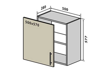 V52 Skříňka 1D 50